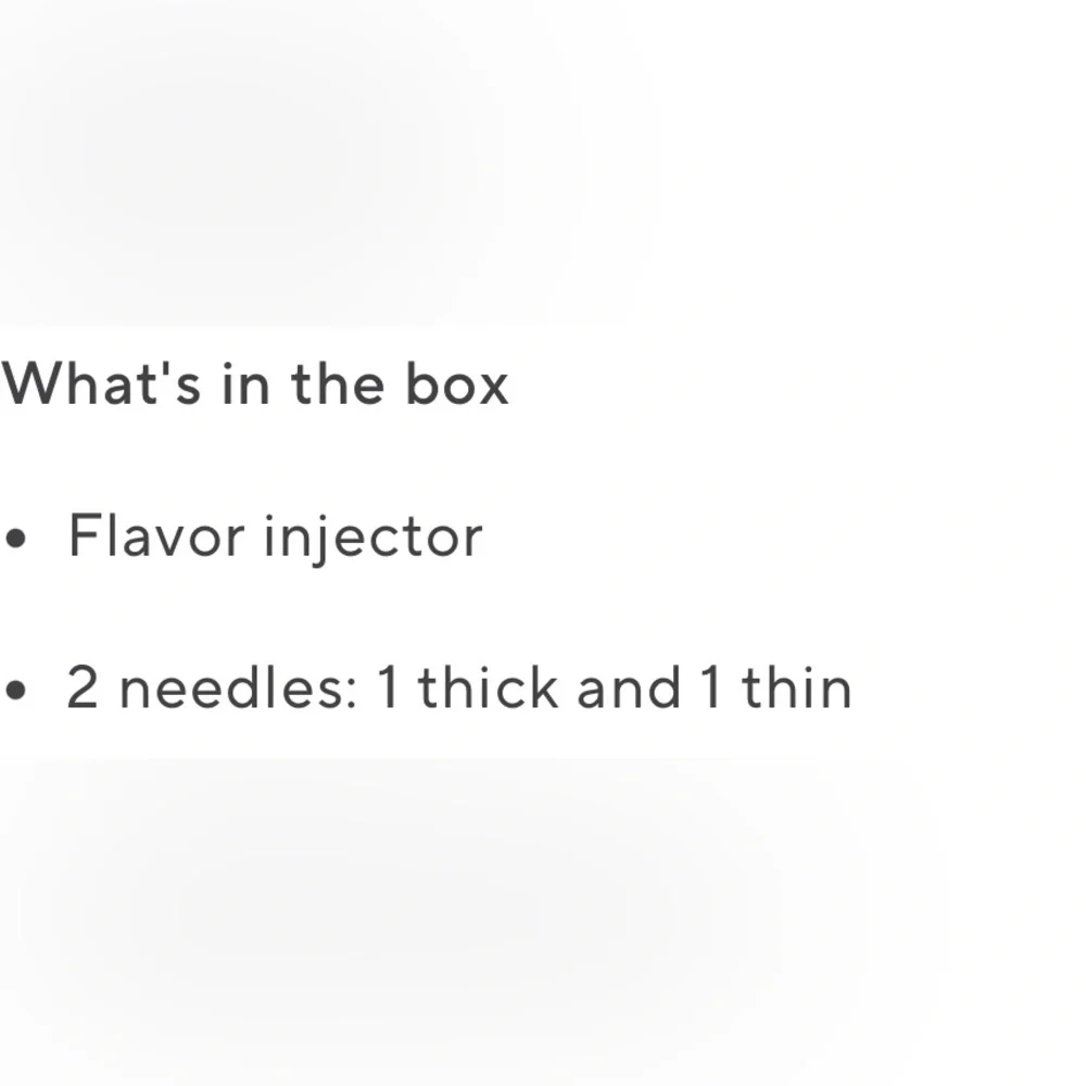 Sur la table Flavor Injector NIB Stainless Steel with 2 needles
